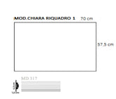 RIQUADRO BOISERIE CREATIVE CHIARA CONFEZIONE